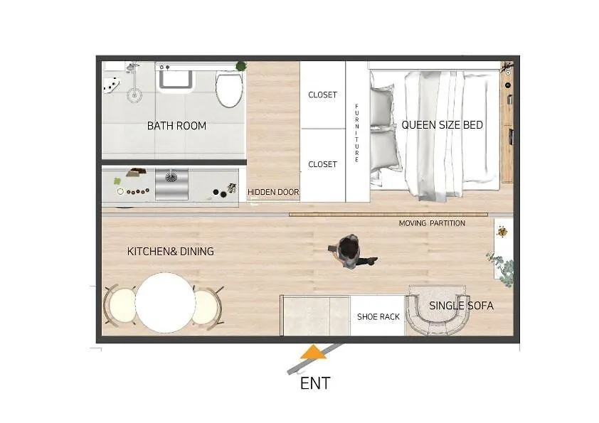 Appartement Seongsu 10 Minutes, K-Architectural Designers' Unique House à Séoul Corée du Sud